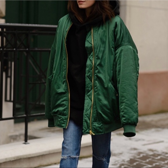 emerald green bomber